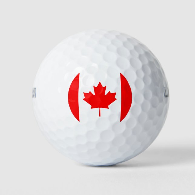 Pelotas De Golf Bandera de Canadá (Anverso)