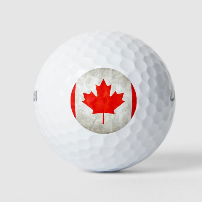 Pelotas De Golf Bandera de Canadá (Anverso)