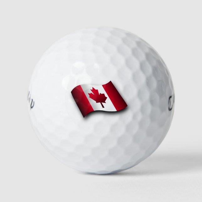Pelotas De Golf Bandera de Canadá (Anverso)