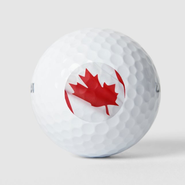 Pelotas De Golf Bandera de Canadá (Anverso)