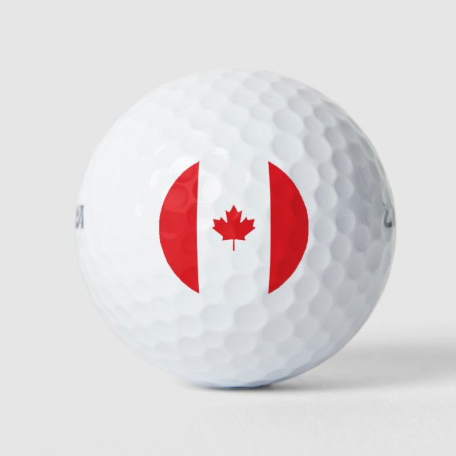 Pelotas De Golf Bandera de Canadá (Anverso)
