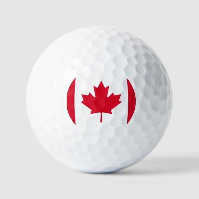 Pelotas De Golf Bandera de Canadá (Anverso)