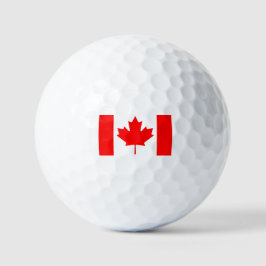 Pelotas De Golf Bandera de Canadá Hoja de Arce Roja