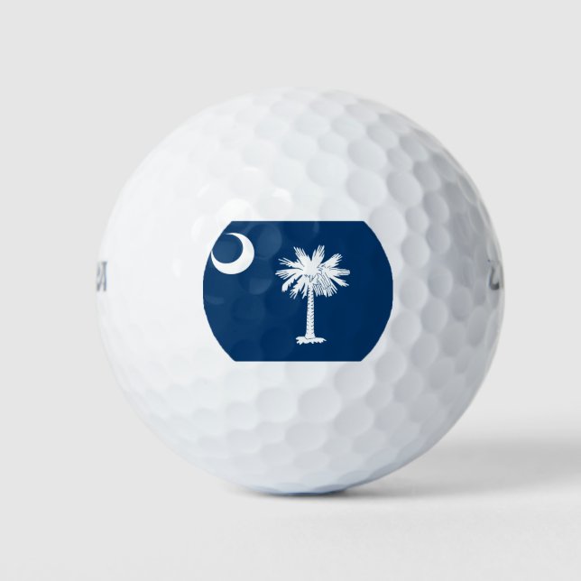 PELOTAS DE GOLF BANDERA DE CAROLINA DEL SUR (Anverso)