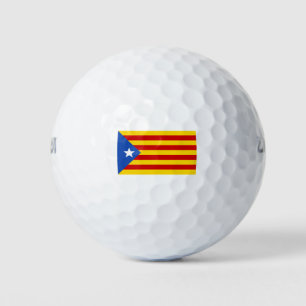 Pelotas De Golf bandera de cataluña