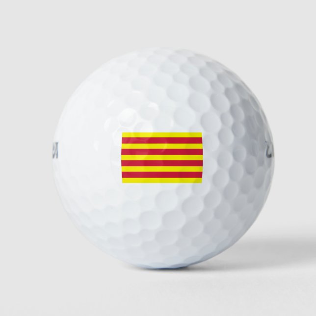 Pelotas De Golf Bandera de Cataluña (Anverso)