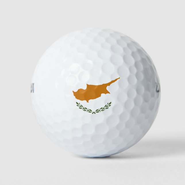 Pelotas De Golf Bandera de Chipre (Anverso)