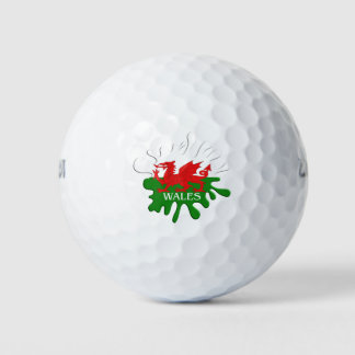 Pelotas De Golf Bandera de cimru galés