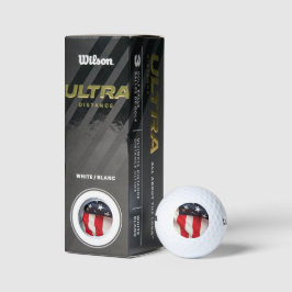 Pelotas De Golf Bandera de Closeup USA