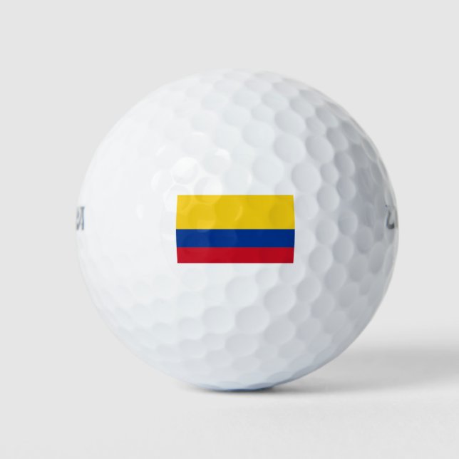 Pelotas De Golf Bandera de Colombia (Anverso)