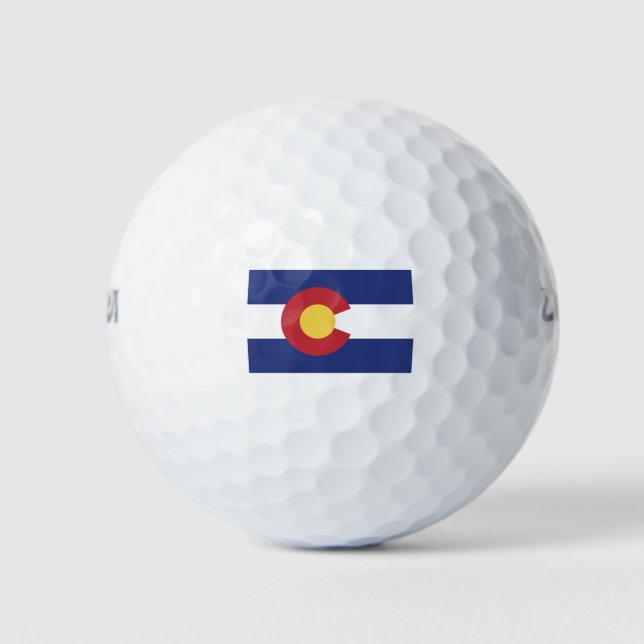 Pelotas De Golf Bandera de Colorado (Anverso)