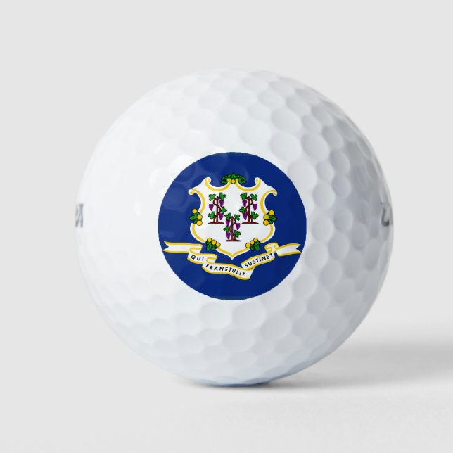 PELOTAS DE GOLF BANDERA DE CONECTICUACIÓN (Anverso)