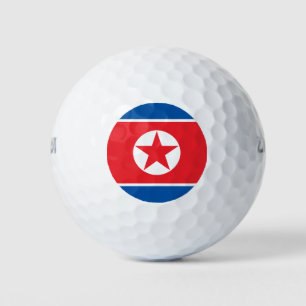 Pelotas De Golf Bandera de Corea del Norte