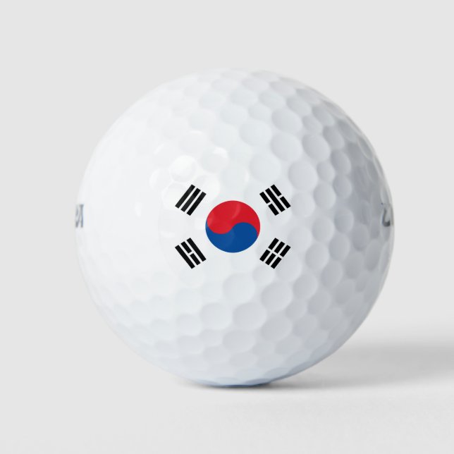 Pelotas De Golf Bandera de Corea del Sur (Anverso)