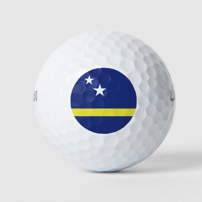 Pelotas De Golf Bandera de Curazao (Anverso)
