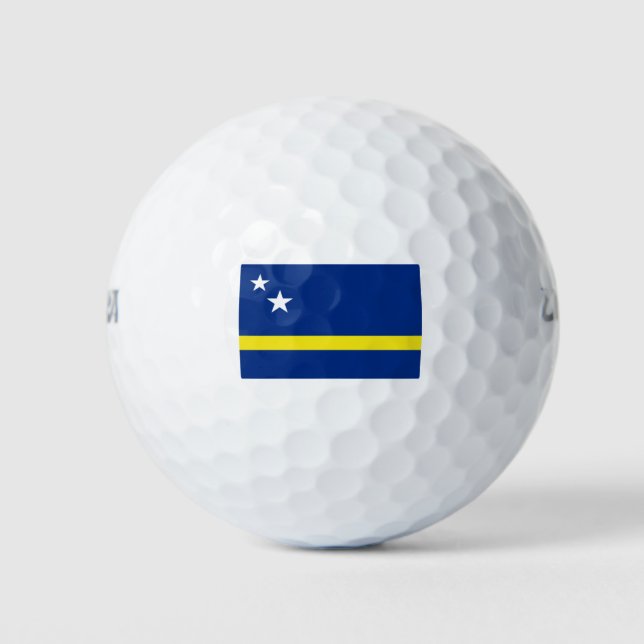 Pelotas De Golf Bandera de Curazao (Anverso)