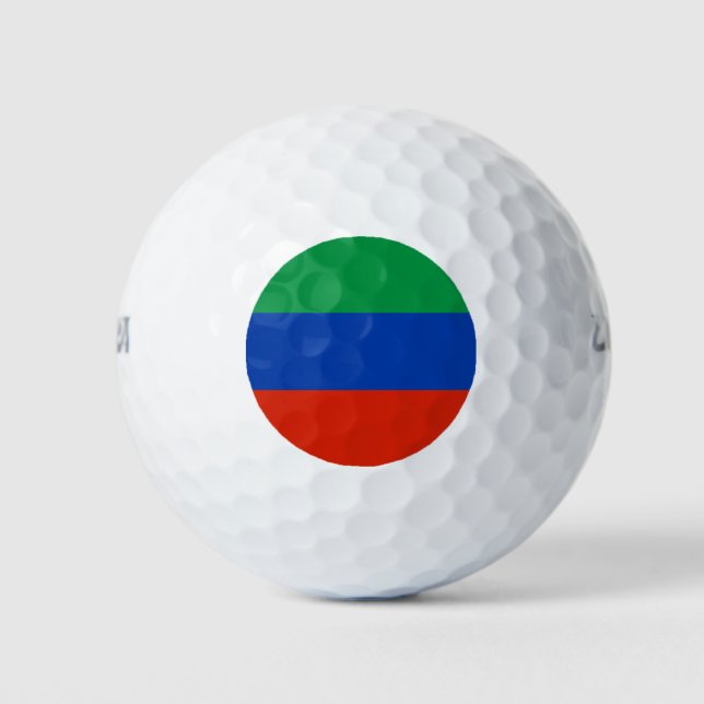 Pelotas De Golf Bandera de Daguestán (Anverso)