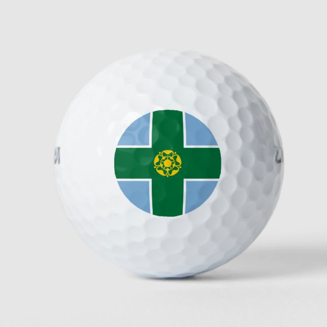 Pelotas De Golf Bandera de Derbyshire (Anverso)