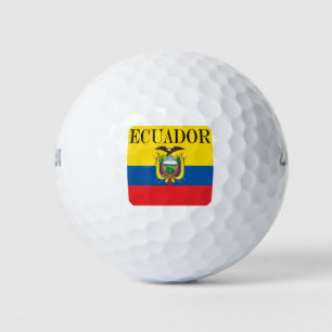 Pelotas De Golf Bandera de Ecuador