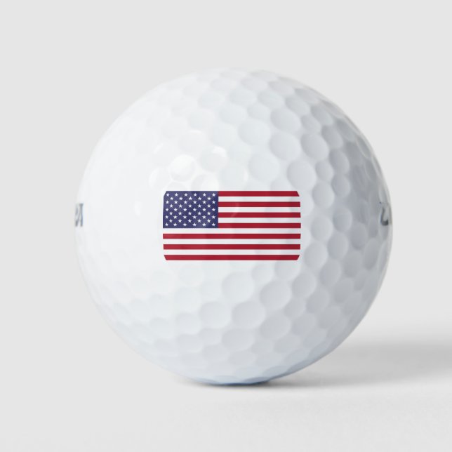 Pelotas De Golf Bandera de EE. UU. (Anverso)