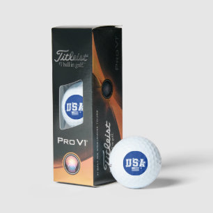 Pelotas De Golf Bandera de EE. UU. 