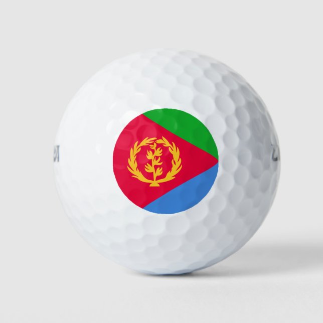 Pelotas De Golf Bandera de Eritrea (Anverso)