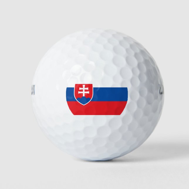 Pelotas De Golf Bandera de Eslovaquia (Anverso)
