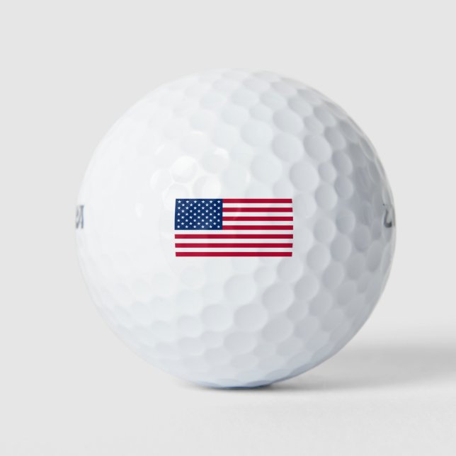 Pelotas De Golf Bandera de Estados Unidos (Anverso)