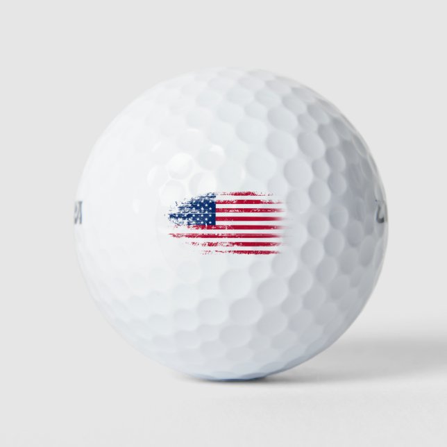 Pelotas De Golf Bandera de Estados Unidos (Anverso)