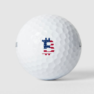 Pelotas De Golf Bandera De Estados Unidos Bitcoin-Bitcoin-Cryptocu
