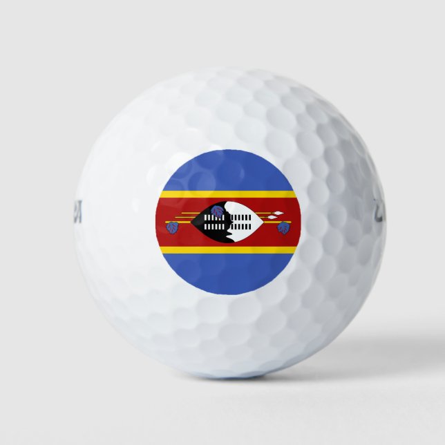 Pelotas De Golf Bandera de Eswatini (Anverso)