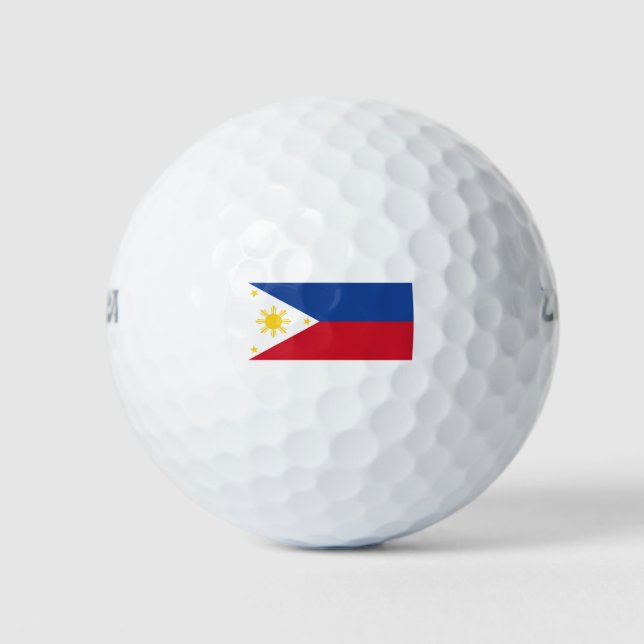 Pelotas De Golf Bandera de Filipinas (Anverso)