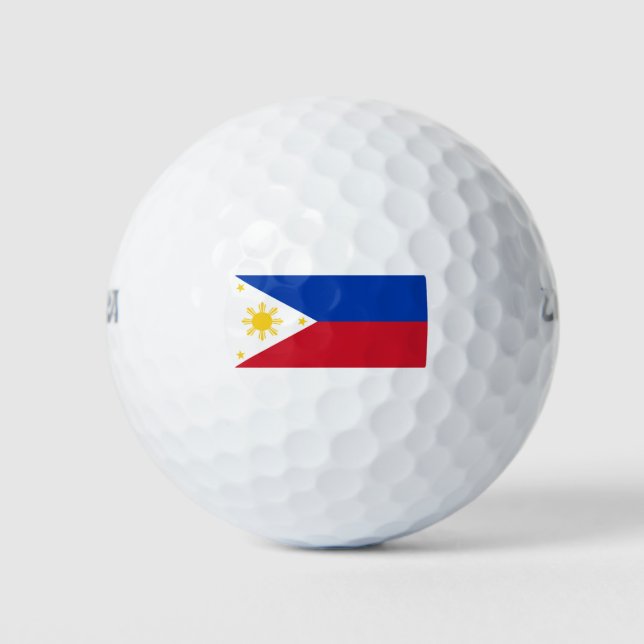 Pelotas De Golf Bandera de Filipinas (Anverso)
