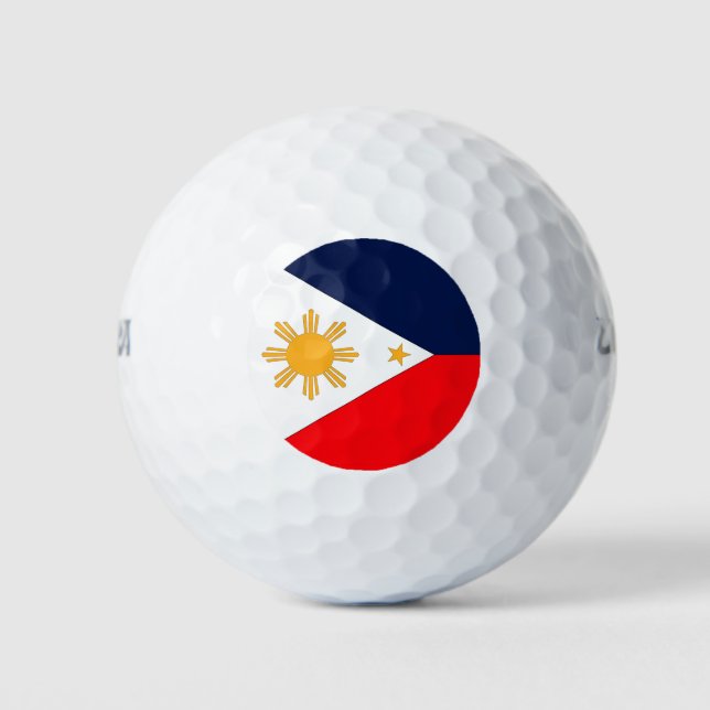 Pelotas De Golf Bandera de Filipinas (Anverso)