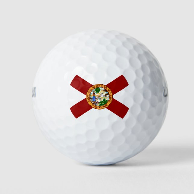 Pelotas De Golf Bandera de Florida (Anverso)