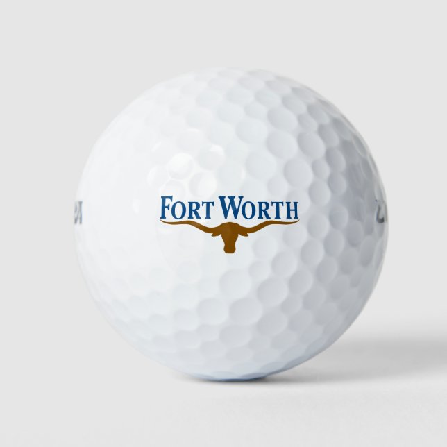 Pelotas De Golf Bandera de Fort Worth (Texas) (Anverso)