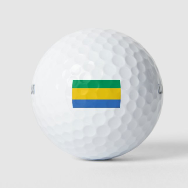 Pelotas De Golf Bandera de Gabón (Anverso)
