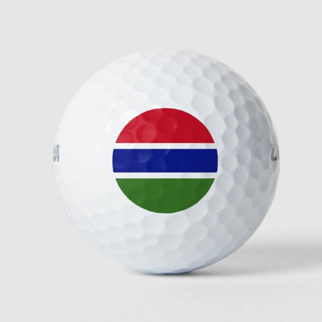 Pelotas De Golf Bandera de Gambia (Anverso)