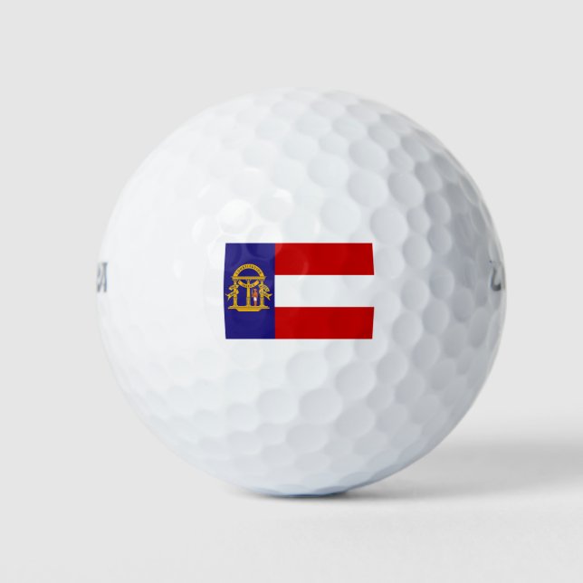 Pelotas De Golf Bandera de Georgia (Anverso)