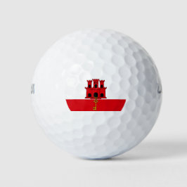 Pelotas De Golf Bandera de Gibraltar