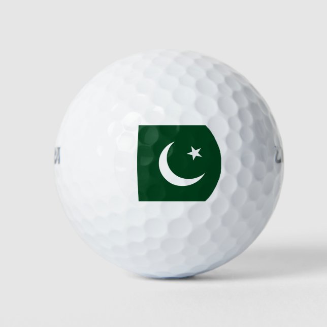 Pelotas De Golf Bandera de golf de Pakistán (Anverso)