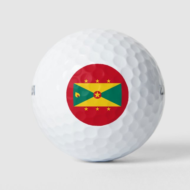 Pelotas De Golf Bandera de Granada (Anverso)