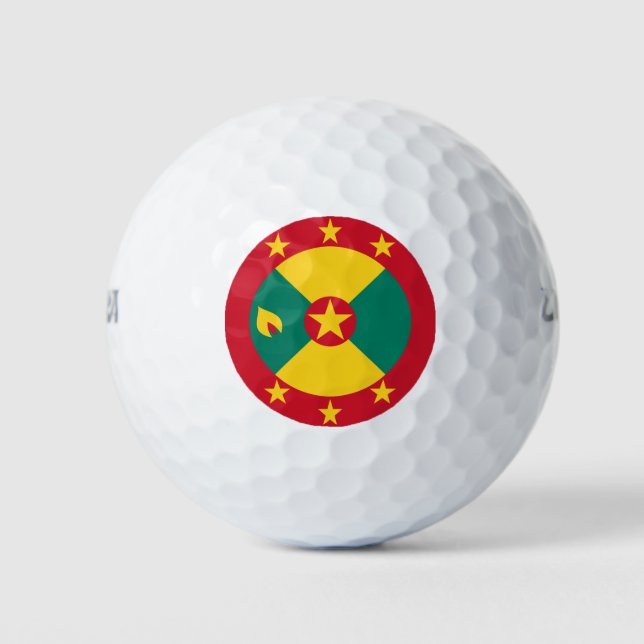 Pelotas De Golf Bandera de Granada (Anverso)