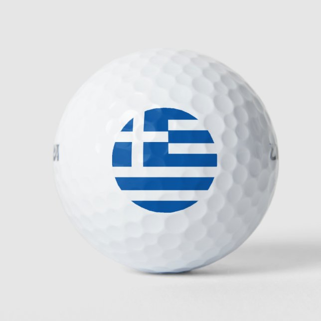 Pelotas De Golf Bandera de Grecia (Anverso)