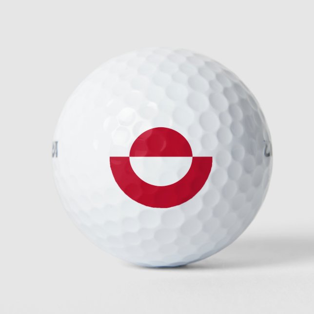 Pelotas De Golf Bandera de Groenlandia (Anverso)