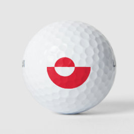 Pelotas De Golf Bandera de Groenlandia