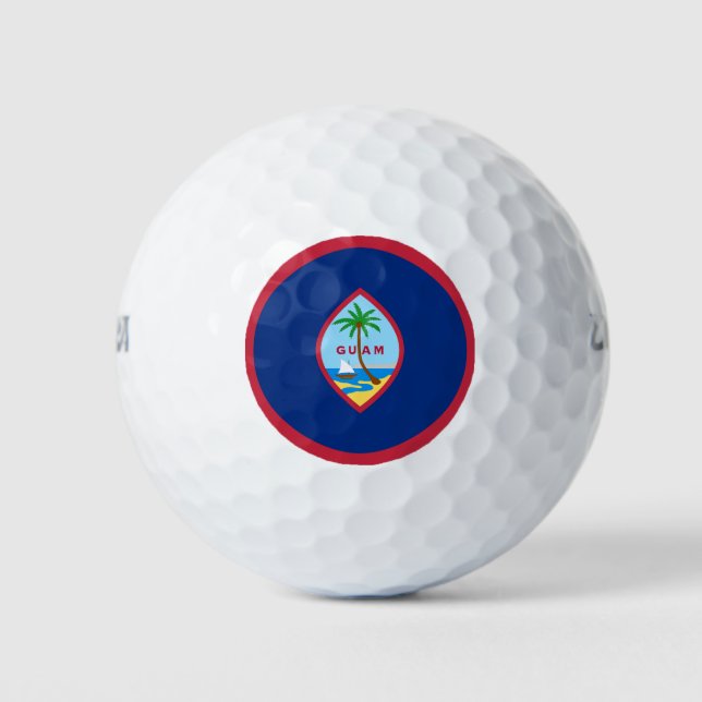 Pelotas De Golf Bandera de Guam (Anverso)