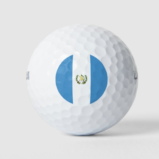 Pelotas De Golf Bandera de Guatemala (Anverso)