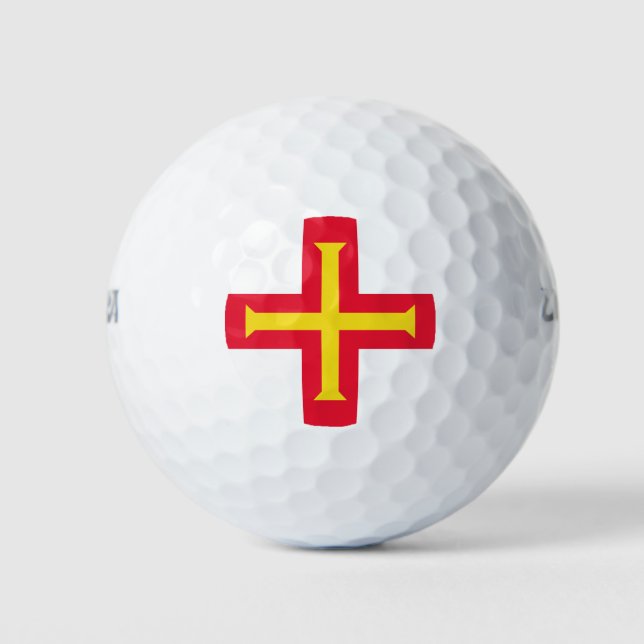 Pelotas De Golf Bandera de Guernsey (Anverso)