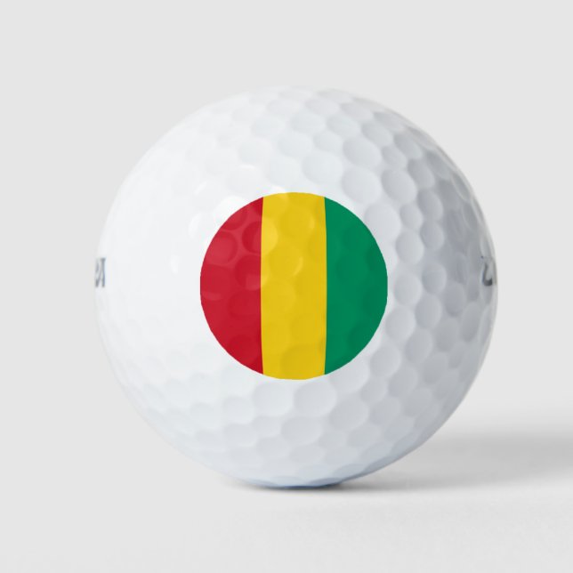 Pelotas De Golf Bandera de Guinea (Anverso)
